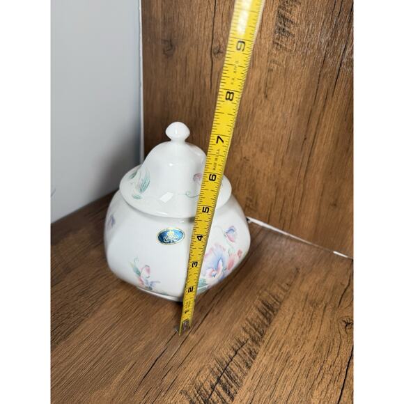 VTG Aynsley Little Sweetheart Fine Bone China Floral Sugar/spice Jar 1990s - Picture 2 of 4